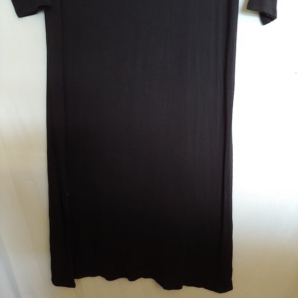 Wearever J.Jill long sleeve semi sheer maxi dress ultra high slits up sides MT - Picture 5 of 13